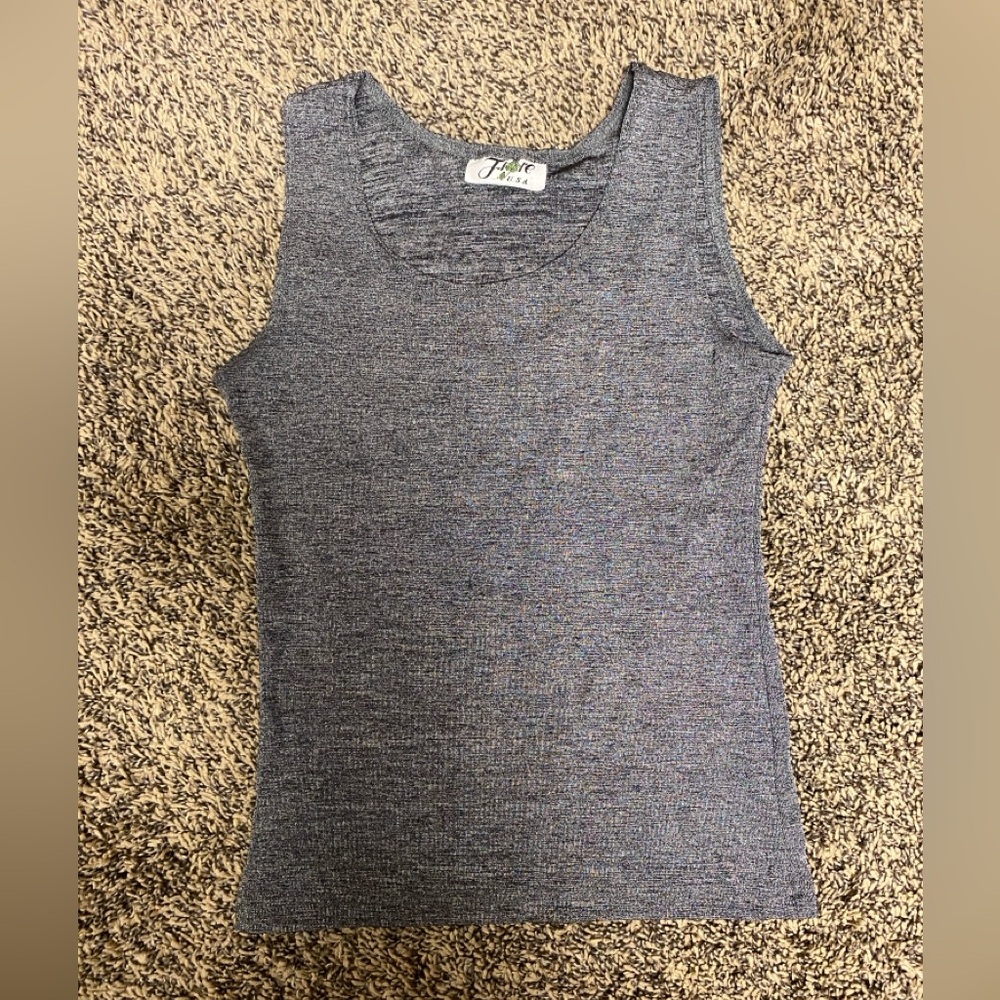 Basic Heather Gray Fitted Tank